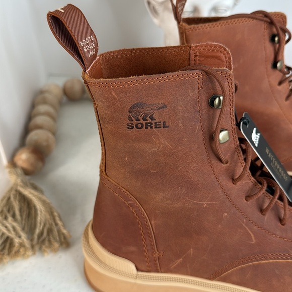 SOREL Women's Hi-Line Lace Boots - Waterproof Color Scorch Sz 8.5 NWOB - Picture 8 of 12